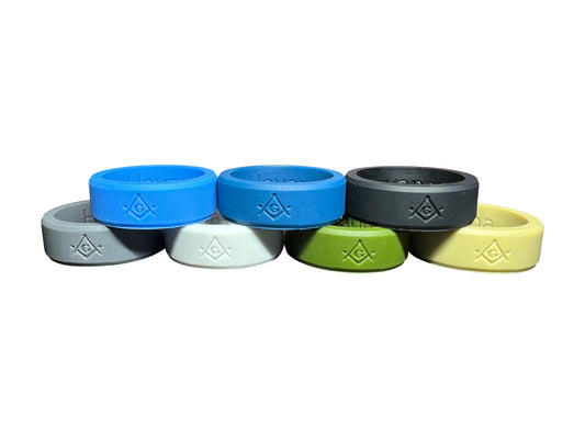 Masonic Ring silicone (7 pack) Freemason