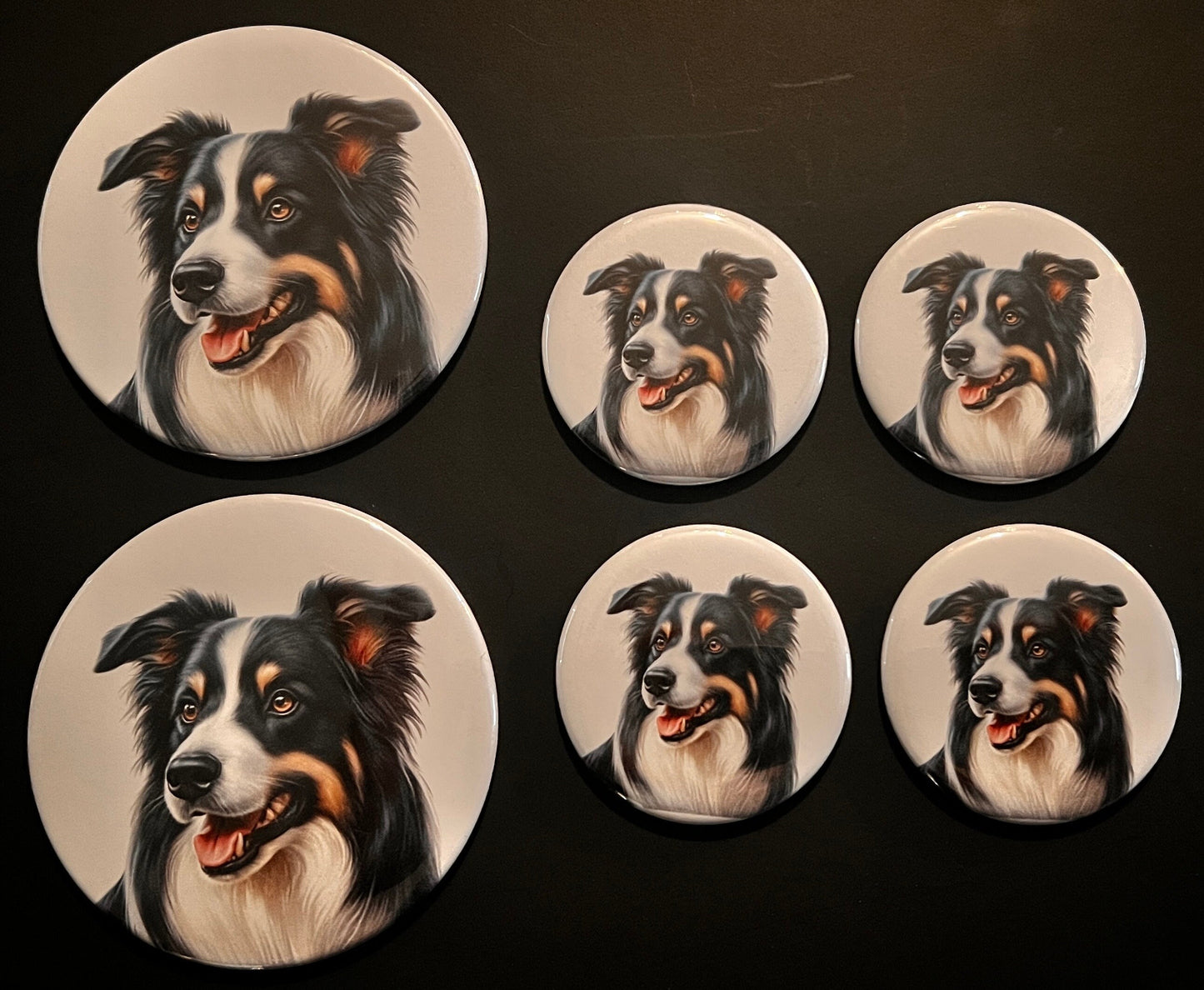 Herding Dog Magnets: 6 pack (7 breeds to choose from) Secure Memories with Canine Charm!